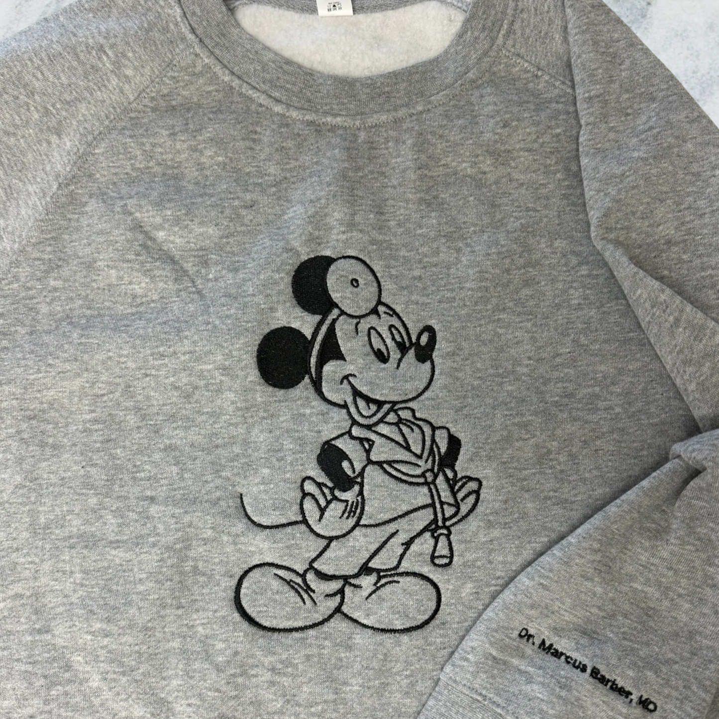 Embroidered Character Crewneck